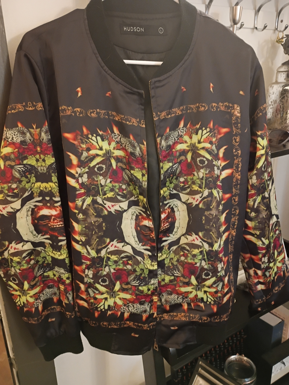 Hudson Nyc Men Euphoria Satin Jacket - Picture 2 of 5